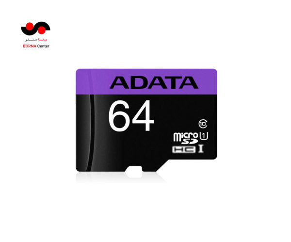 کارت حافظه ADATA مدل MicroSDHC UHS-I R80 ظرفیت 64 گیگابایت